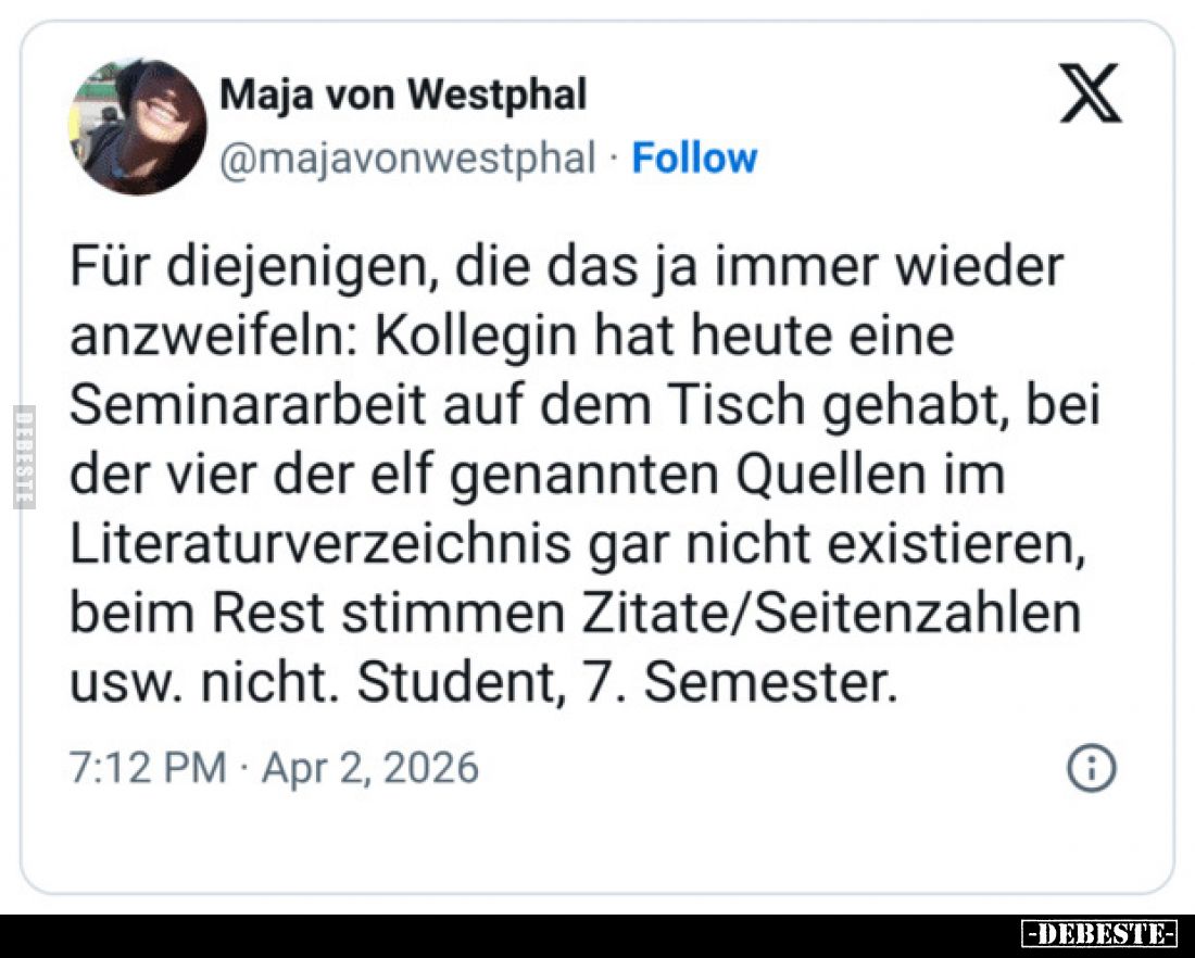 Für diejenigen, die das ja immer wieder anzweifeln.. - Lustige Bilder | DEBESTE.de