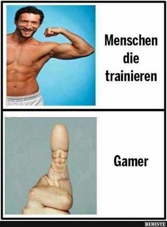 Menschen die trainieren / Gamer - Lustige Bilder | DEBESTE.de