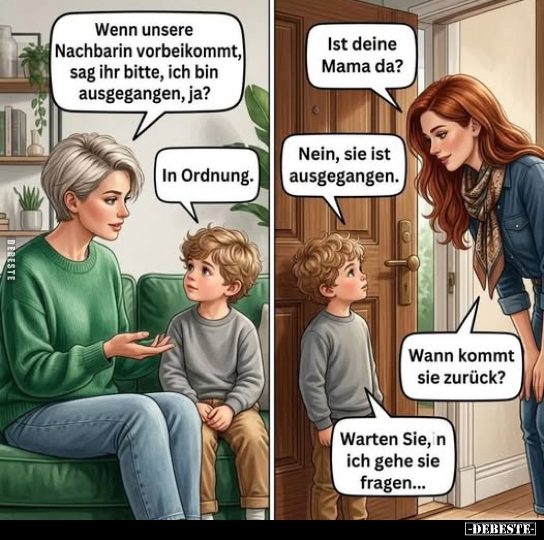 Wenn unsere Nachbarin vorbeikommt, sag ihr bitte.. - Lustige Bilder | DEBESTE.de