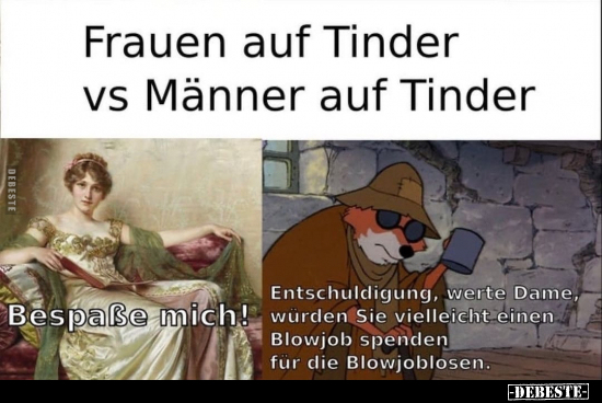 Frauen auf Tinder vs Männer auf Tinder.. - Lustige Bilder | DEBESTE.de