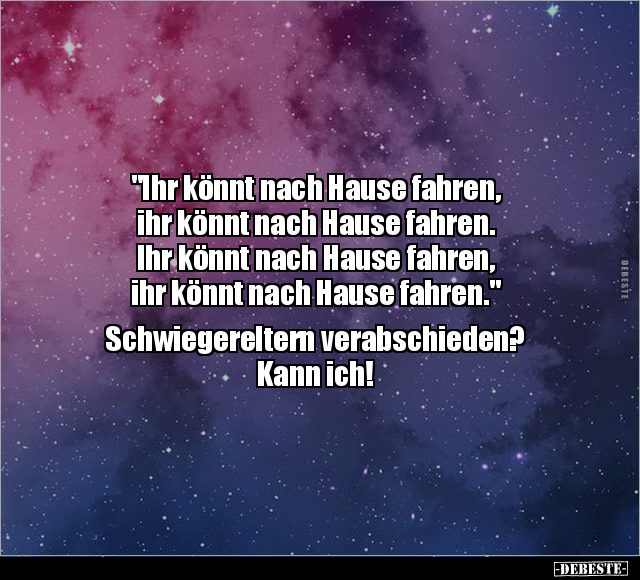 "Ihr könnt nach Hause fahren, ihr könnt nach Hause fahren..." - Lustige Bilder | DEBESTE.de