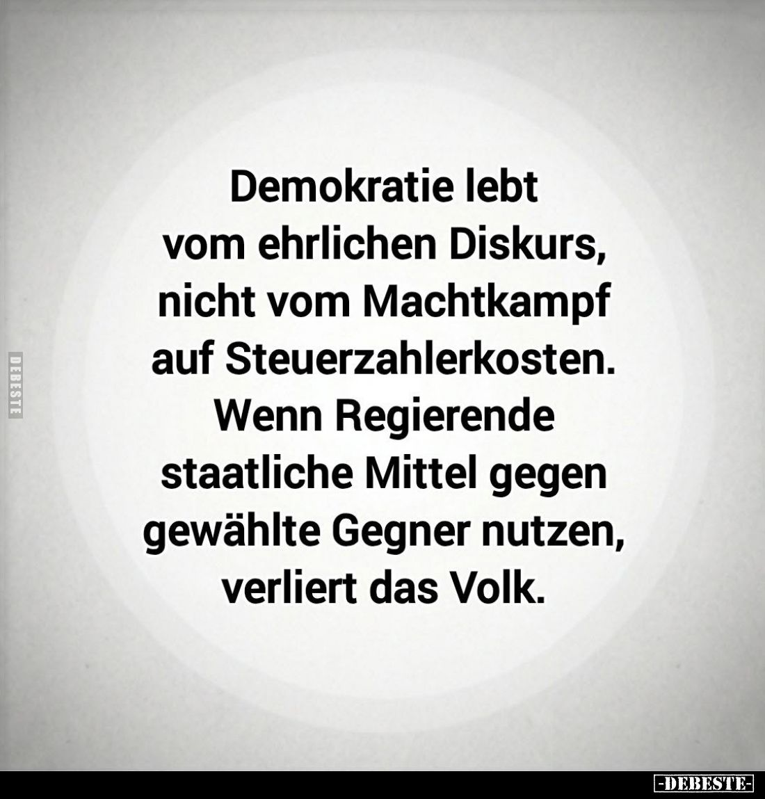 Demokratie lebt vom ehrlichen Diskurs, nicht vom Machtkampf auf Steuerzahlerkosten.
Wenn Regierende staatliche Mittel gegen ...