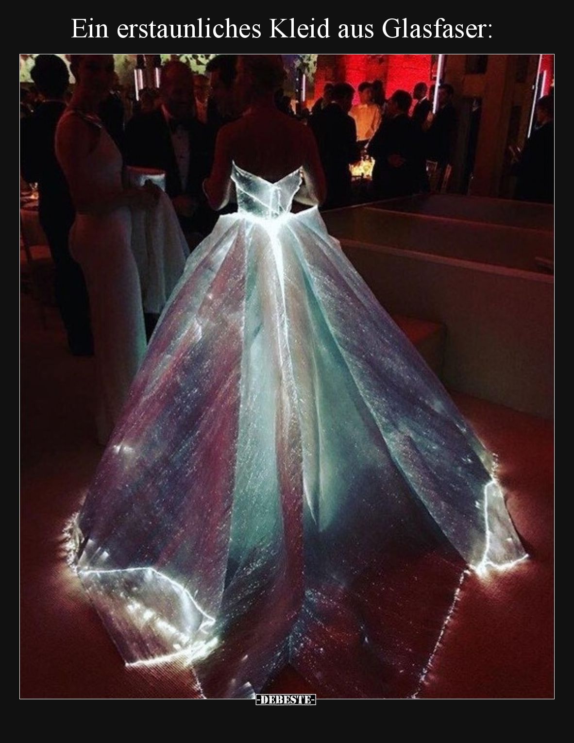 Ein erstaunliches Kleid aus Glasfaser: