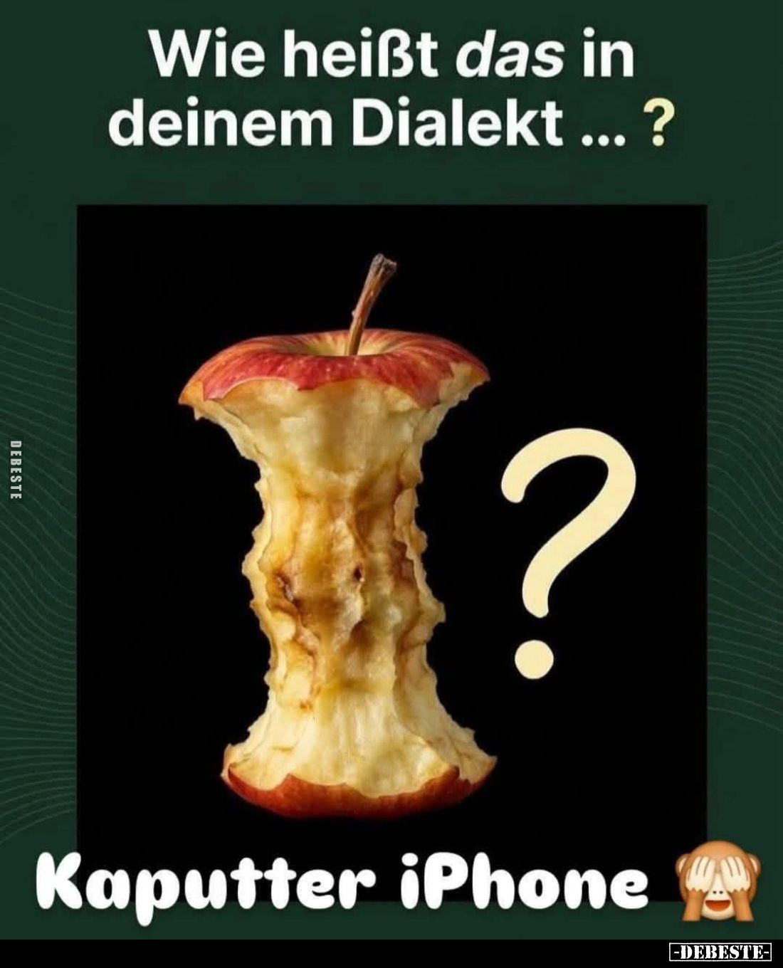 Wie heißt das in deinem Dialekt... ? - Lustige Bilder | DEBESTE.de