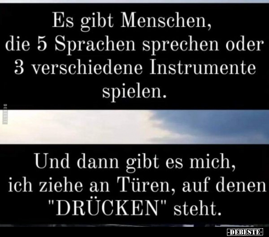 Es gibt Menschen, die 5 Sprachen sprechen oder.. - Lustige Bilder | DEBESTE.de