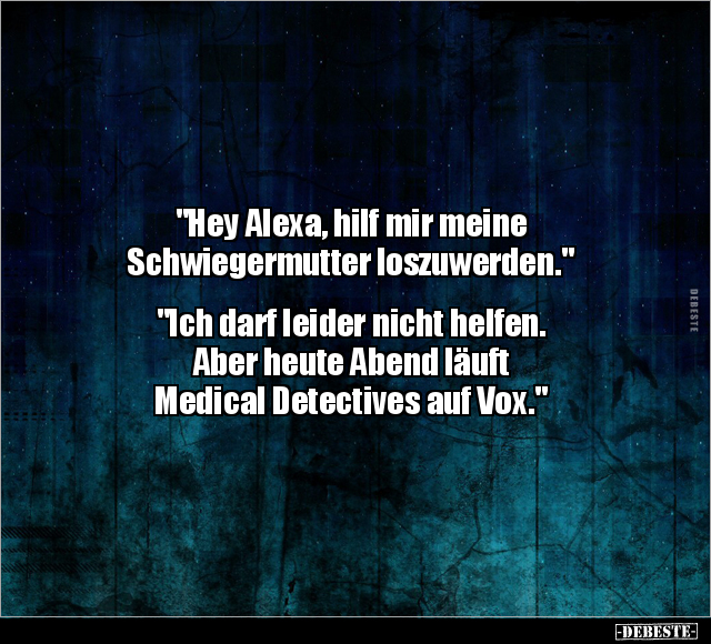"Hey Alexa, hilf mir meine Schwiegermutter.." - Lustige Bilder | DEBESTE.de
