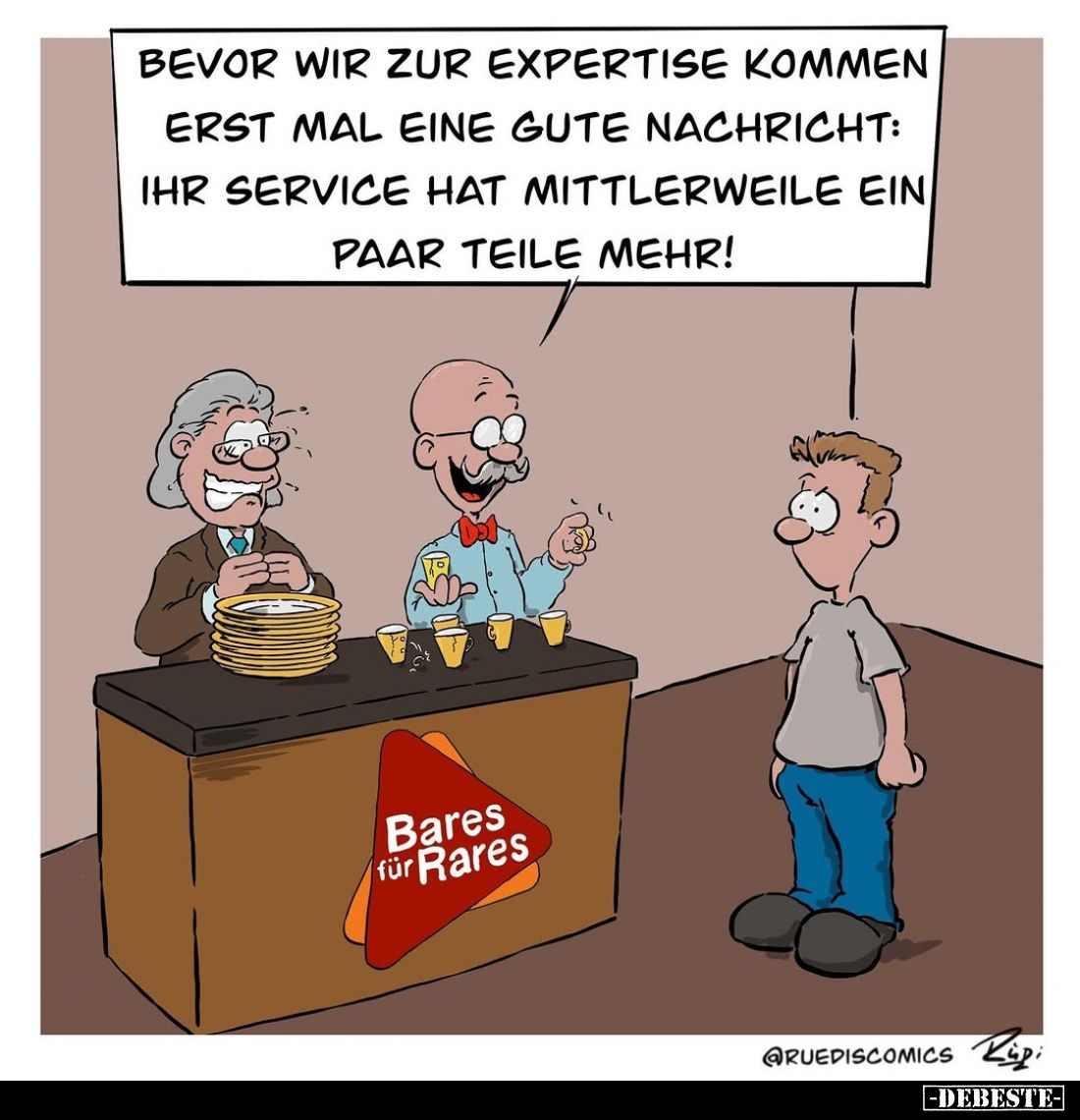 Bevor wir zur Expertise kommen erst mal eine gute Nachricht: Ihr Service hat mittlerweile ein Paar Teile mehr!