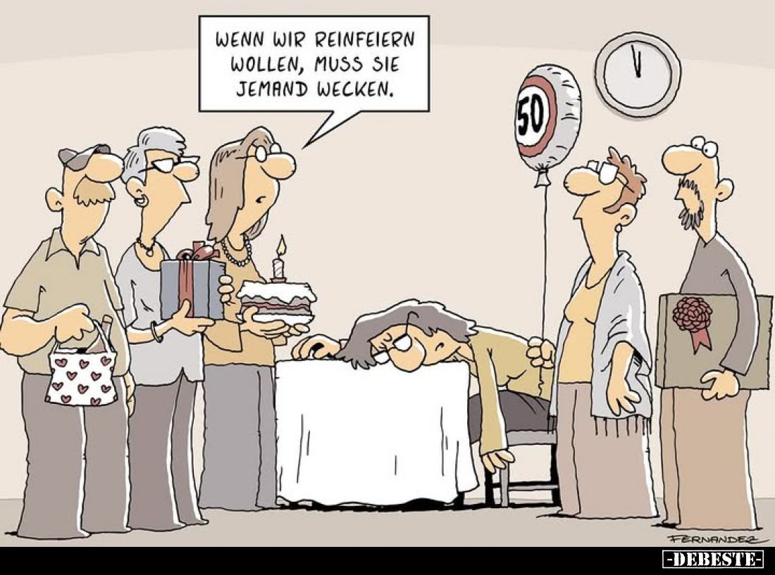 Wenn wir reinfeiern wollen, muss sie jemand wecken.