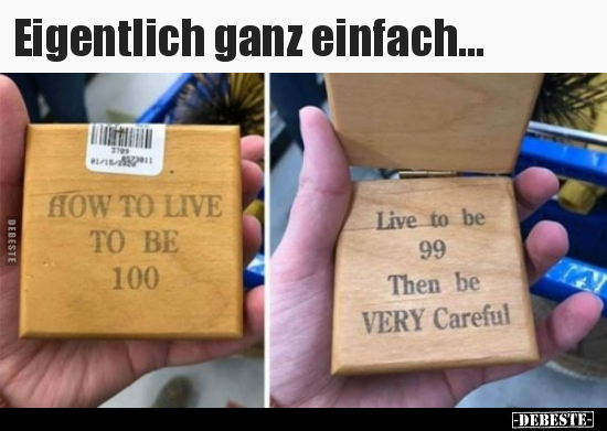 Eigentlich ganz einfach...