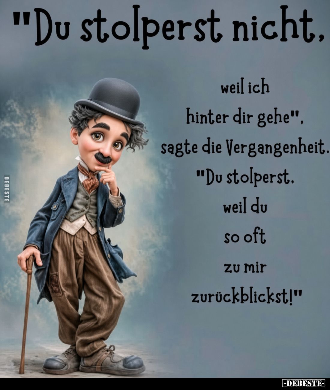 "Du stolperst nicht, weil ich hinter dir gehe".. - Lustige Bilder | DEBESTE.de