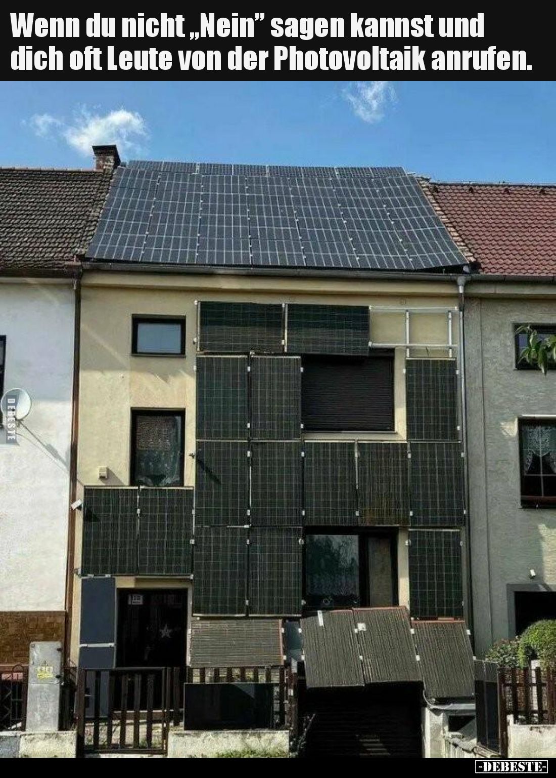 Wenn du nicht „Nein” sagen kannst und dich oft Leute von der Photovoltaik anrufen.