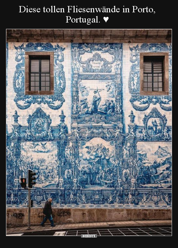 Diese tollen Fliesenwände in Porto, Portugal. ♥.. - Lustige Bilder | DEBESTE.de
