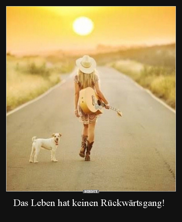Das Leben hat keinen Rückwärtsgang!..