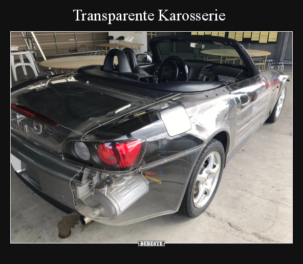 Transparente Karosserie.. - Lustige Bilder | DEBESTE.de
