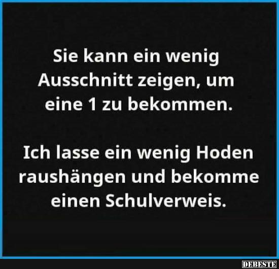Sie kann ein wenig Ausschnitt zeigen..