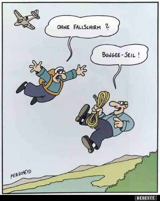 Ohne Fallschirm?.. - Lustige Bilder | DEBESTE.de