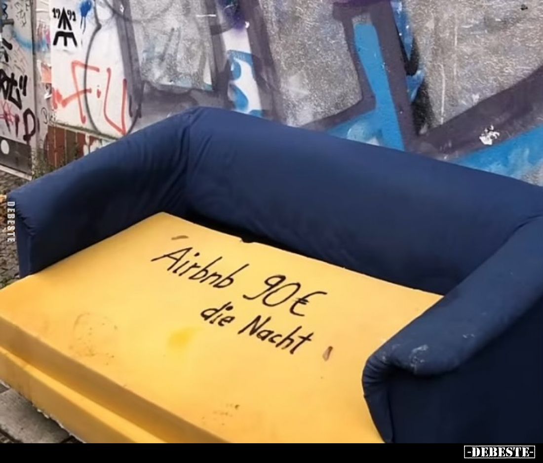 Airbnb 90€ die Nacht.