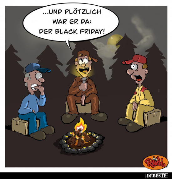 ...und plötzlich war er da: der Black Friday!.. - Lustige Bilder | DEBESTE.de