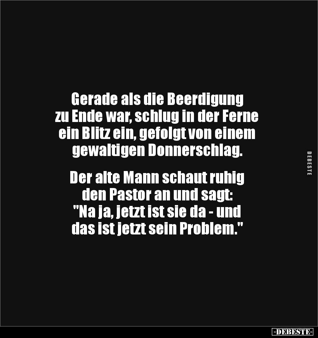 Gerade als die Beerdigung zu Ende war... - Lustige Bilder | DEBESTE.de