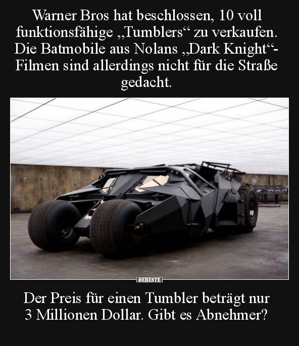 Warner Bros hat beschlossen, 10 voll funktionsfähige.. - Lustige Bilder | DEBESTE.de