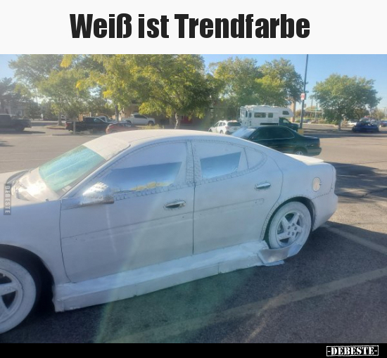 Weiß ist Trendfarbe..