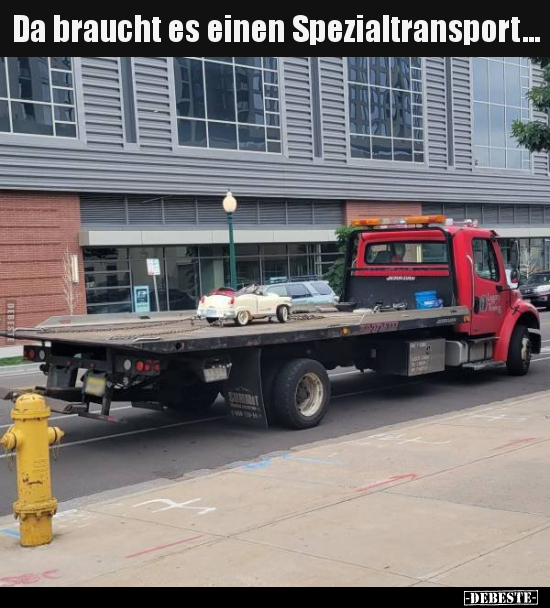 Da braucht es einen Spezialtransport...