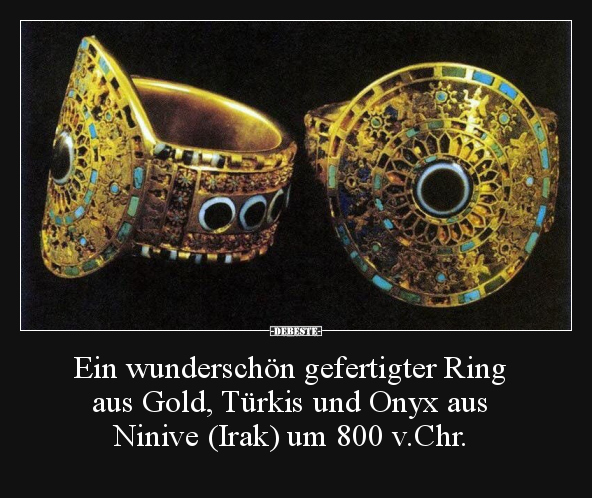 Ein wunderschön gefertigter Ring aus Gold, Türkis und.. - Lustige Bilder | DEBESTE.de