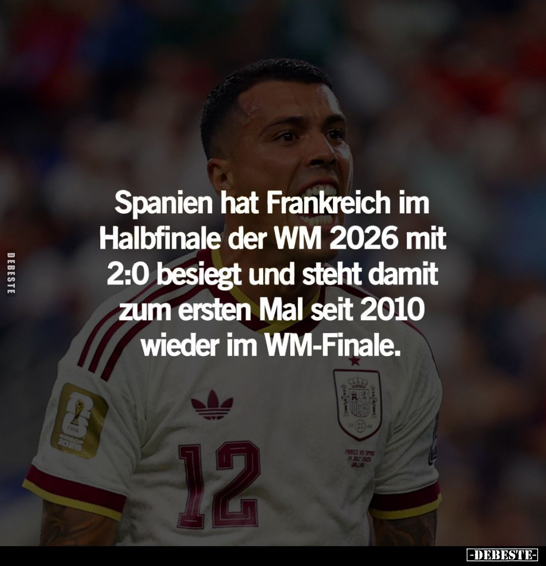 Spanien hat Frankreich im Halbfinale der WM 2026 mit 2:0 besiegt und steht damit zum ersten Mal seit 2010 wieder im WM-Finale...
