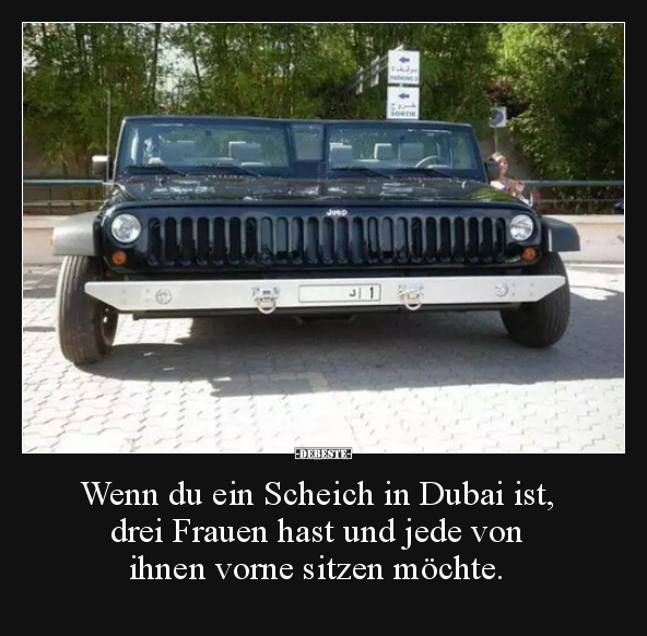 Wenn du ein Scheich in Dubai ist, drei Frauen hast und.. - Lustige Bilder | DEBESTE.de