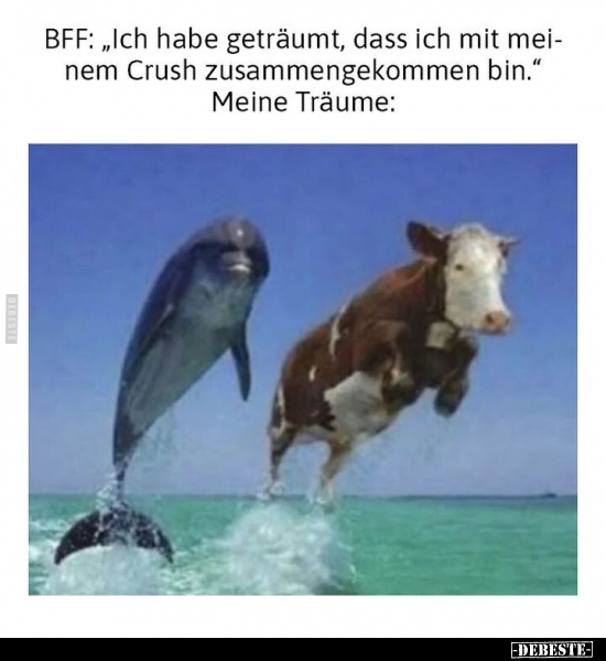 BFF: "Ich habe geträumt, dass ich mit meinem Crush.." - Lustige Bilder | DEBESTE.de