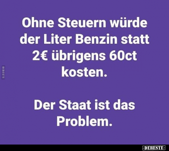 Steuern, Steuer, Ohne, Benzin, Teuer