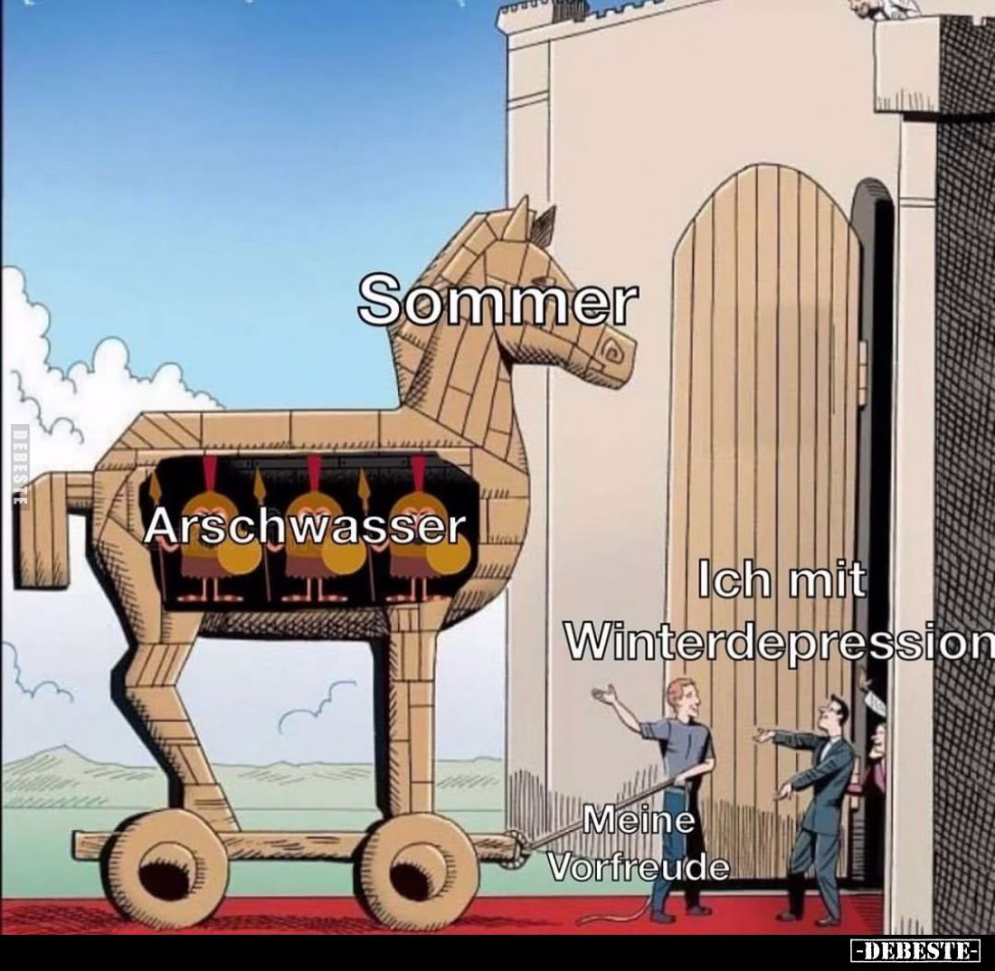 Ich mit Winterdepression und meine Vorfreude.