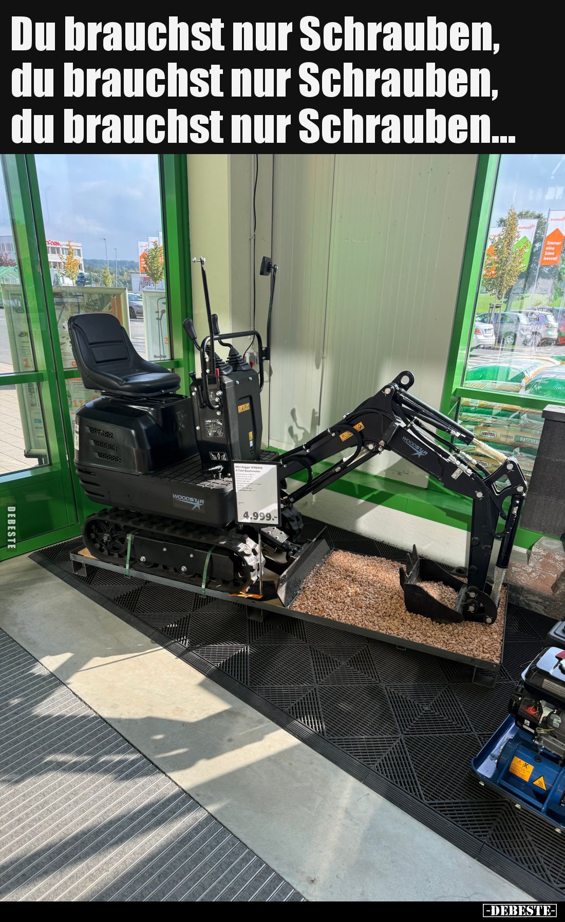 Du brauchst nur Schrauben, du brauchst nur Schrauben, du brauchst nur Schrauben…