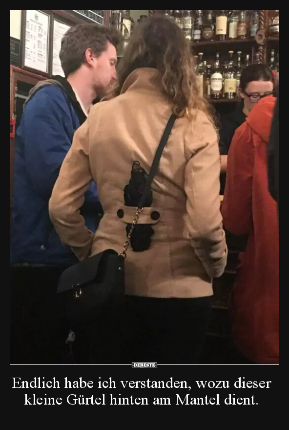 Endlich habe ich verstanden, wozu dieser kleine Gürtel..