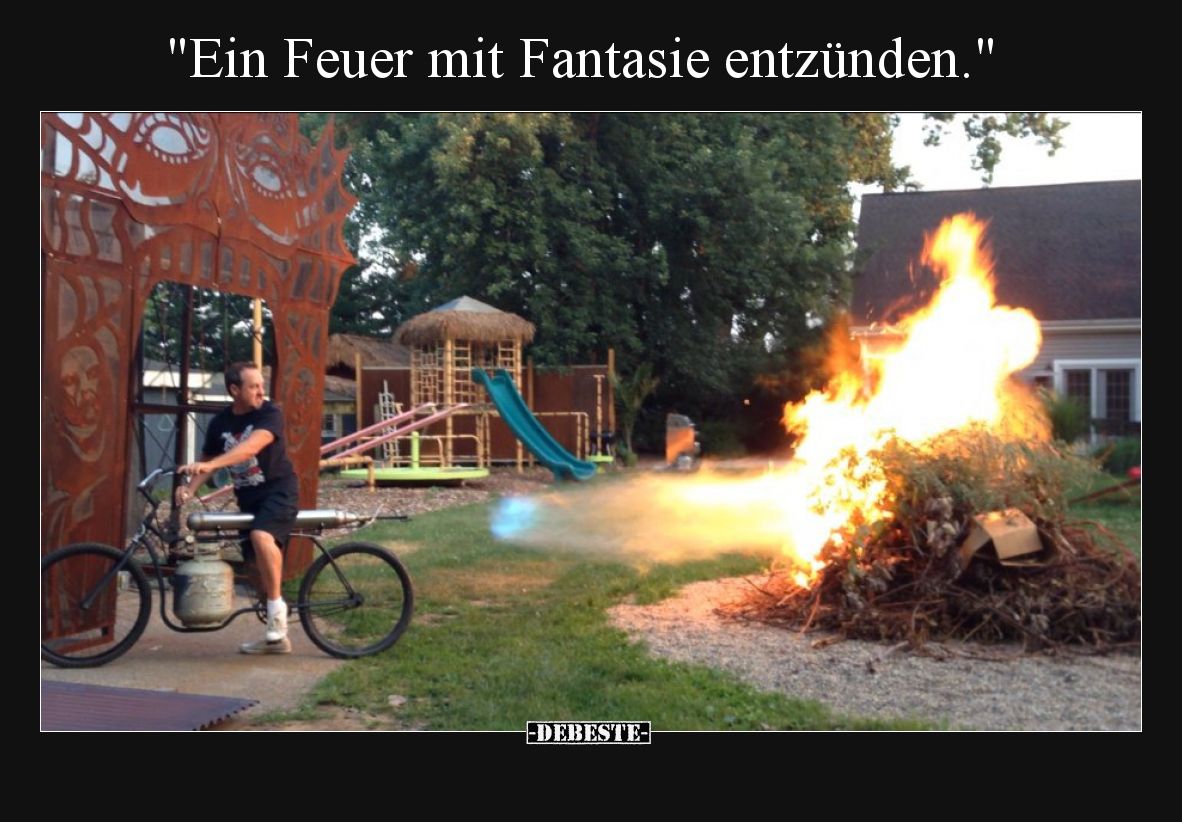 Ein Feuer mit Fantasie entzünden