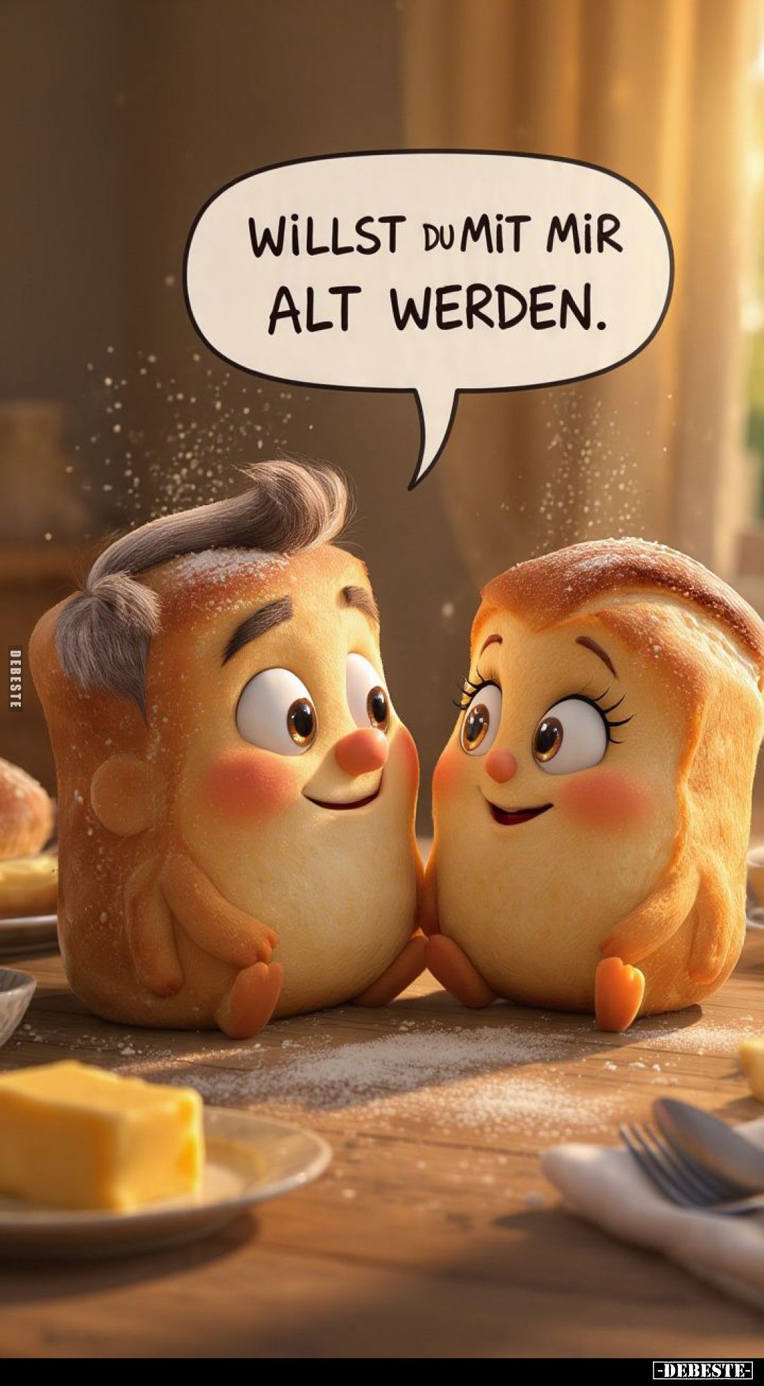 Willst du mit mir alt werden.