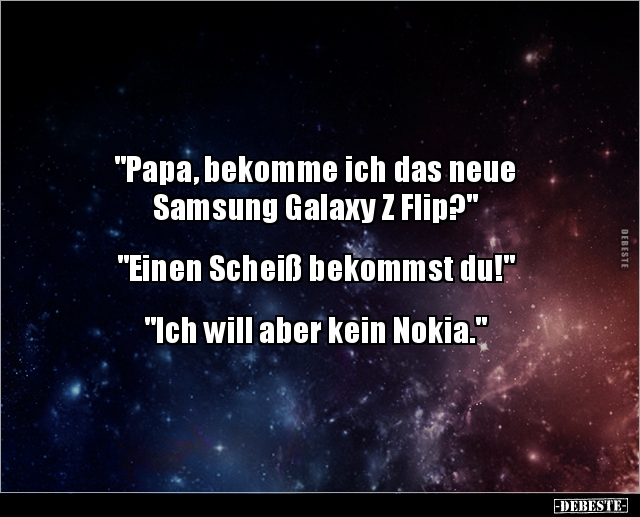"Papa, bekomme ich das neue Samsung Galaxy Z.." - Lustige Bilder | DEBESTE.de