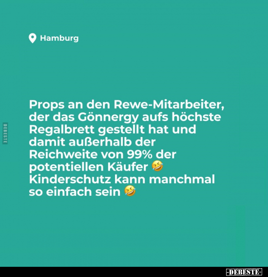 Props an den Rewe-Mitarbeiter.. - Lustige Bilder | DEBESTE.de