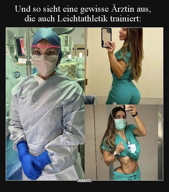 Und so sieht eine gewisse Ärztin aus, die auch..