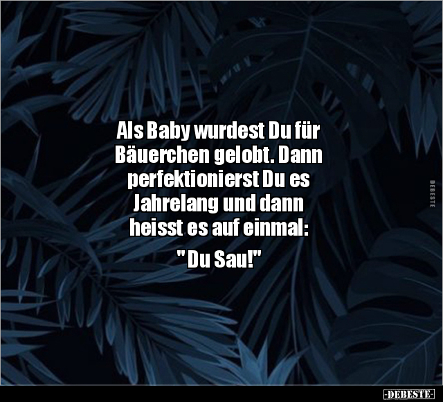 Als Baby wurdest Du für Bäuerchen gelobt.. - Lustige Bilder | DEBESTE.de