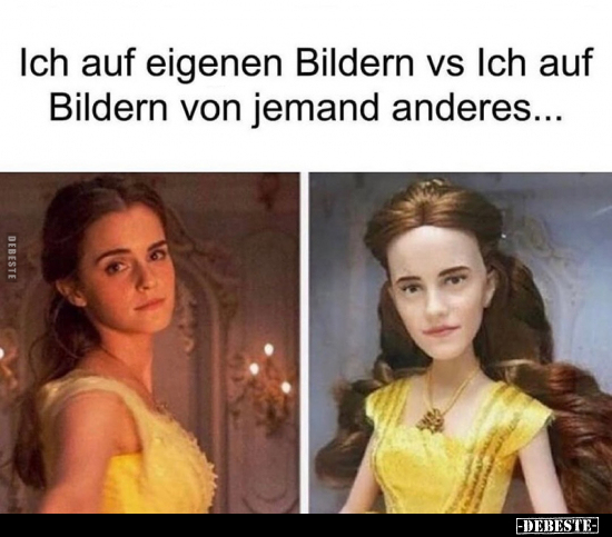 Ich auf eigenen Bildern vs Ich auf Bildern von jemand anderes.. - Lustige Bilder | DEBESTE.de