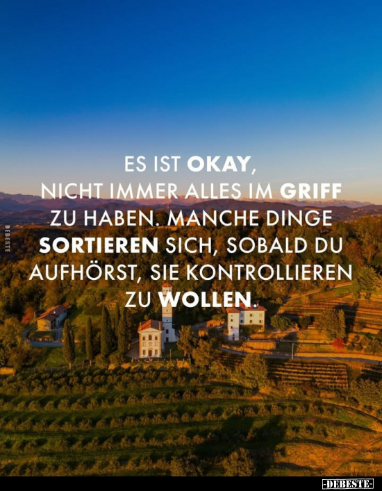 Es ist okay, nicht immer alles im Griff zu haben.. - Lustige Bilder | DEBESTE.de