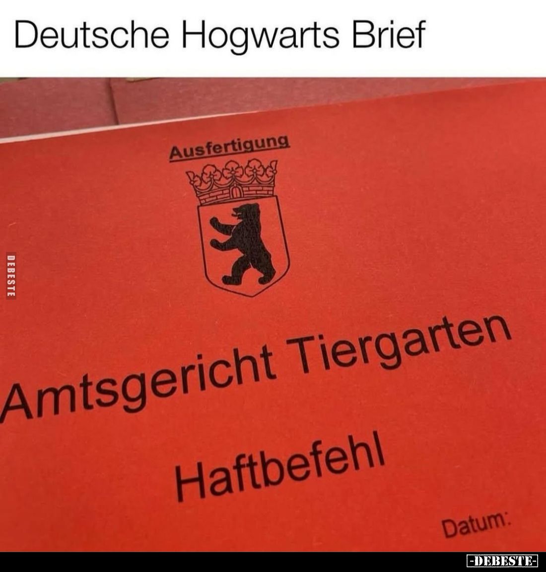 Deutsche Hogwarts Brief.. - Lustige Bilder | DEBESTE.de