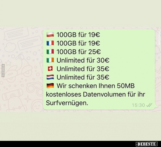Wir schenken Ihnen 50MB kostenloses.. - Lustige Bilder | DEBESTE.de