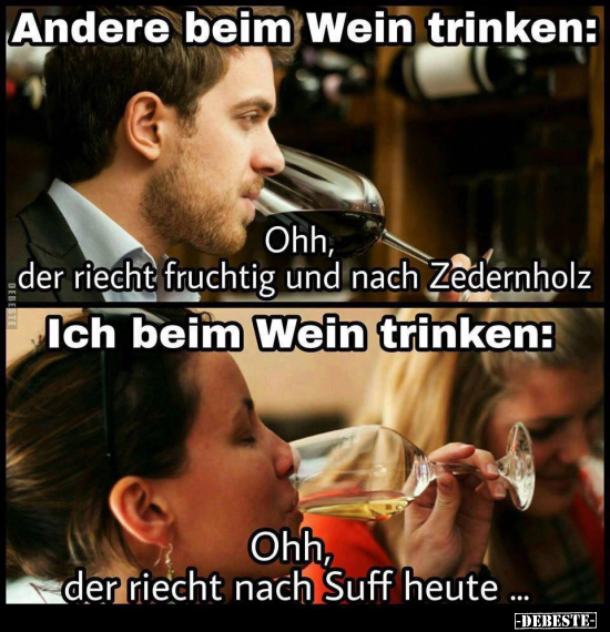 Andere beim Wein trinken.. - Lustige Bilder | DEBESTE.de