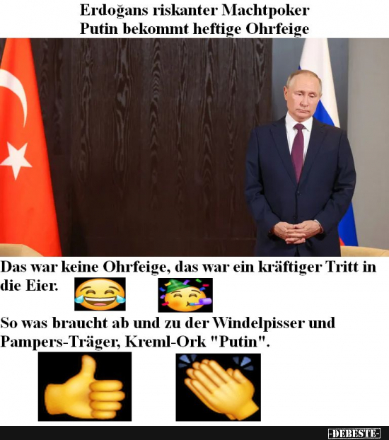 Putins Freundeskreis wird immer kleiner. - Lustige Bilder | DEBESTE.de