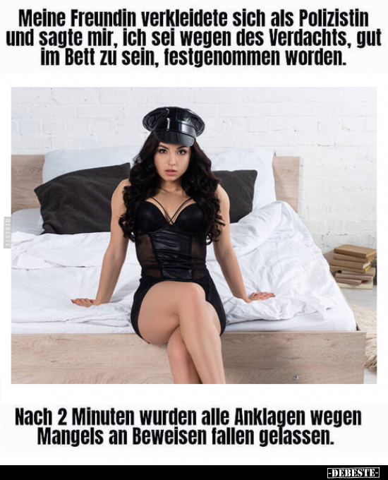 Meine Freundin verkleidete sich als Polizistin.. - Lustige Bilder | DEBESTE.de