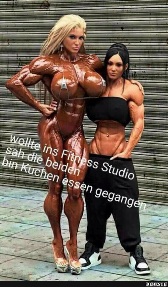 Wollte ins Fitness Studio sah die beiden bin Kuchen essen.. - Lustige Bilder | DEBESTE.de