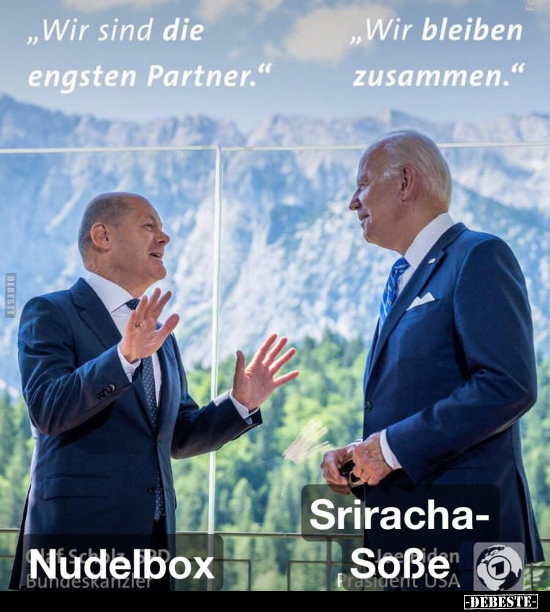 "Wir sind die engsten Partner..." - Lustige Bilder | DEBESTE.de