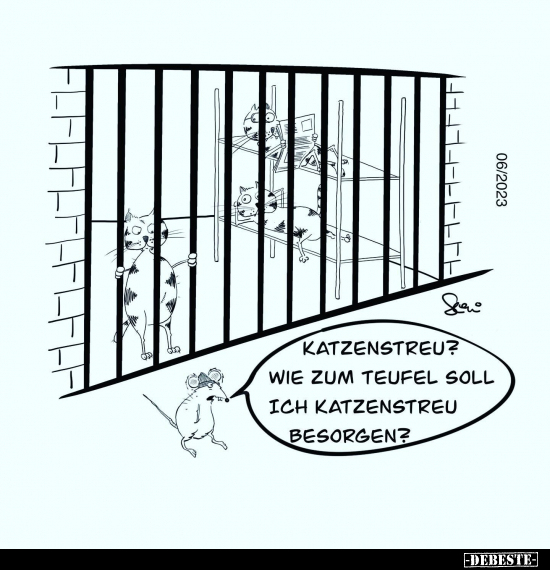 Katzenstreu? Wie zum Teufel soll ich Katzenstreu.. - Lustige Bilder | DEBESTE.de